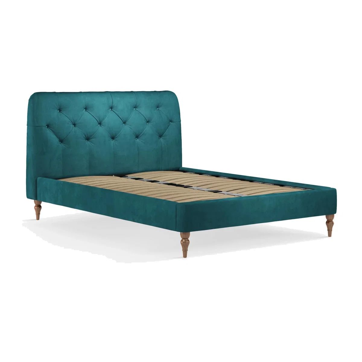 John Lewis Button Back Upholstered Bed Frame, Double – image 1