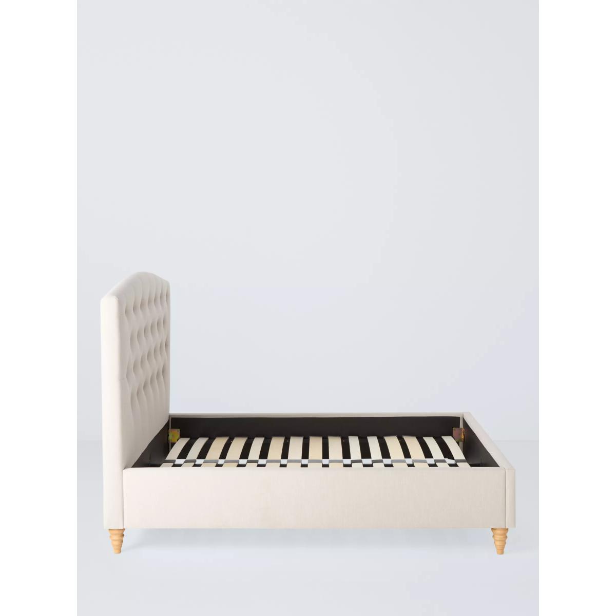 John Lewis Rouen Upholstered Bed Frame, Double, Cotton Effect Beige – image 3