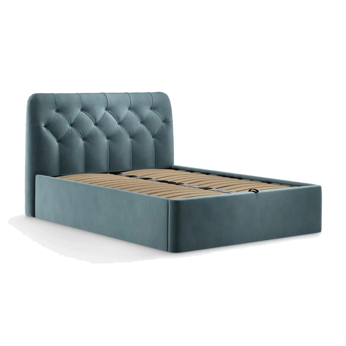 John Lewis Button Back Ottoman Storage Upholstered Bed Frame, Super King Size – image 1