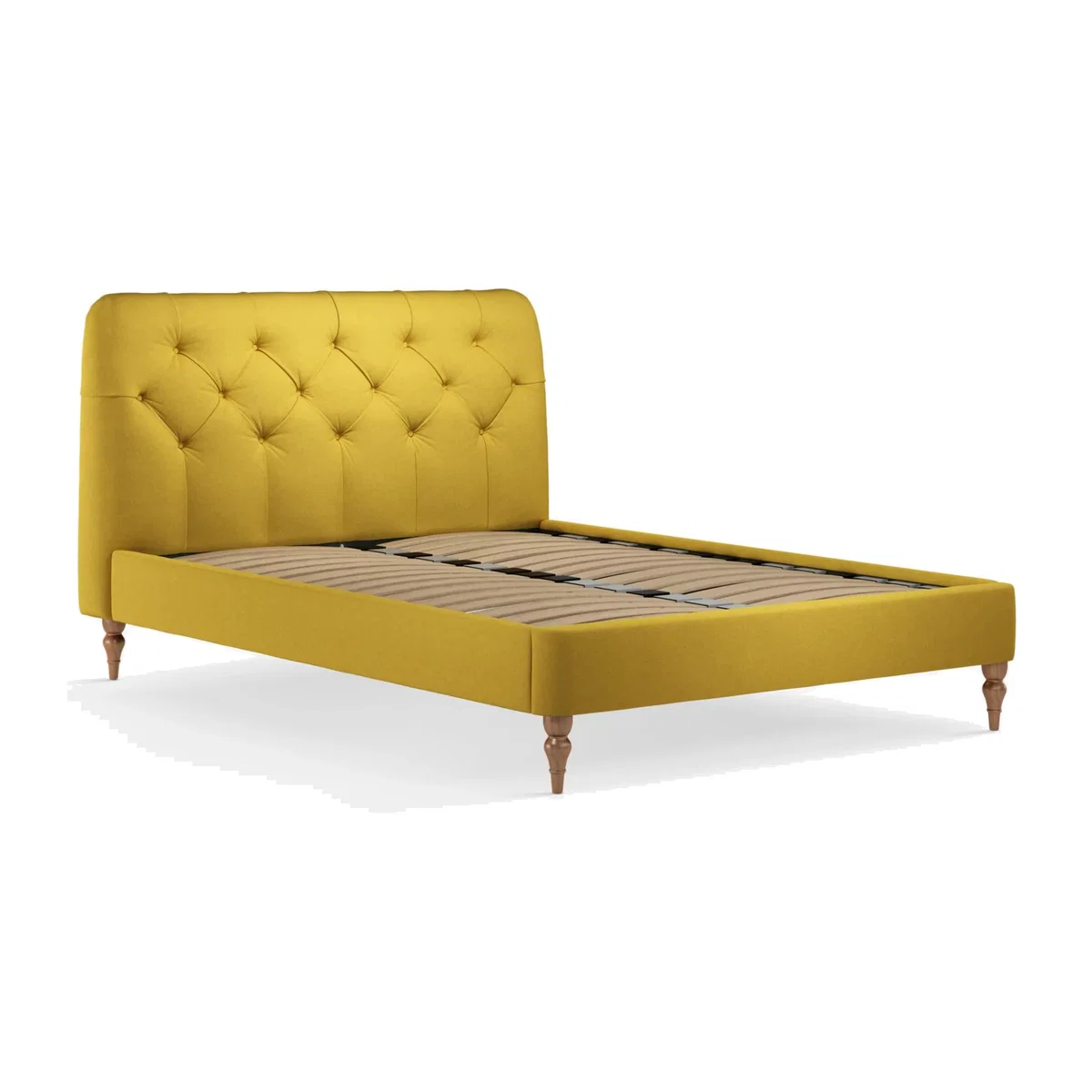 John Lewis Button Back Upholstered Bed Frame, Super King Size – image 1