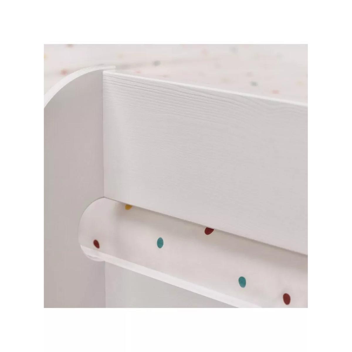 Great Little Trading Co Paddington Mid Sleeper Bed Frame with Stardust Bed Curtain, White/Grey – image 5