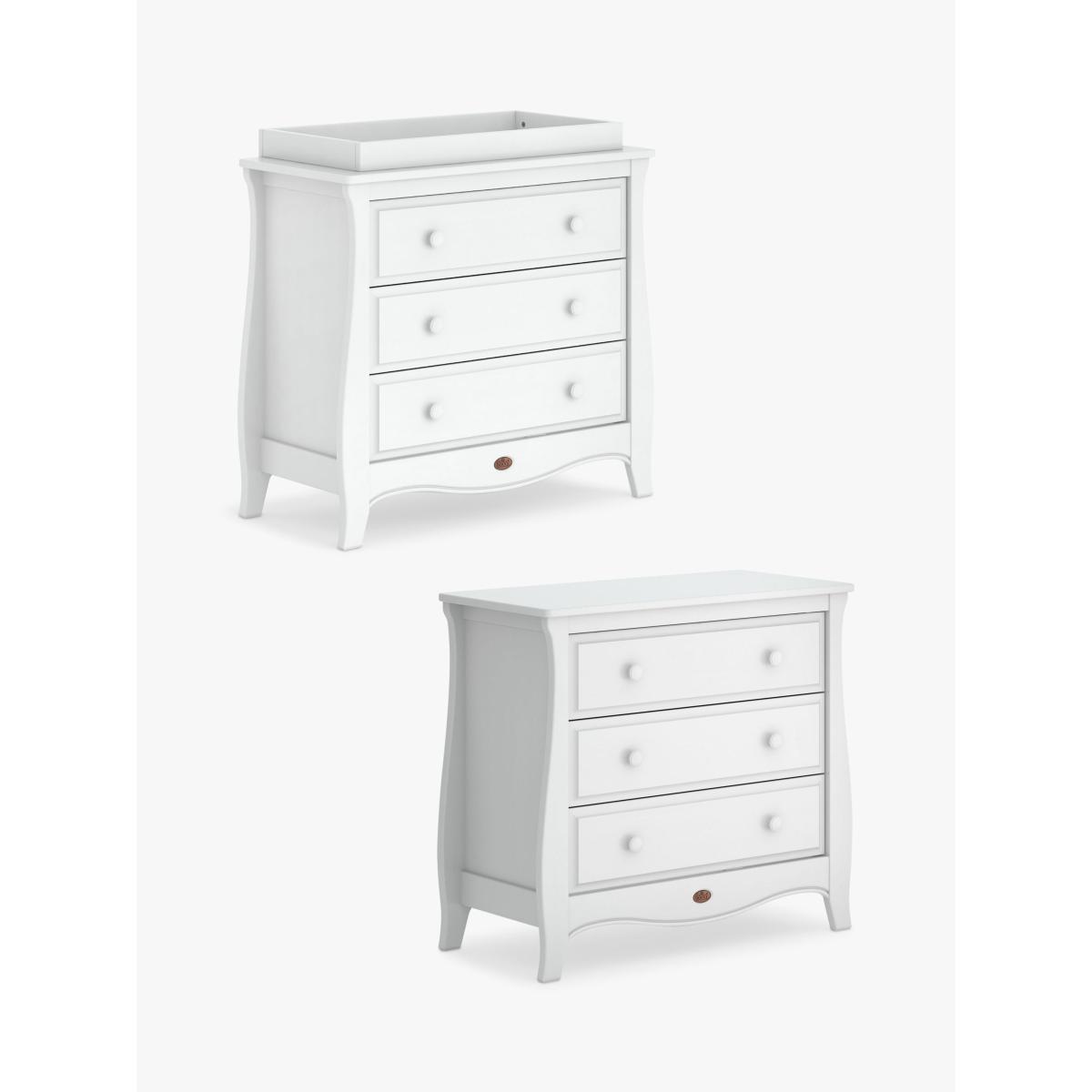 Boori Sleigh Royale Cotbed and Sleigh 3 Drawer Chest, White – image 9