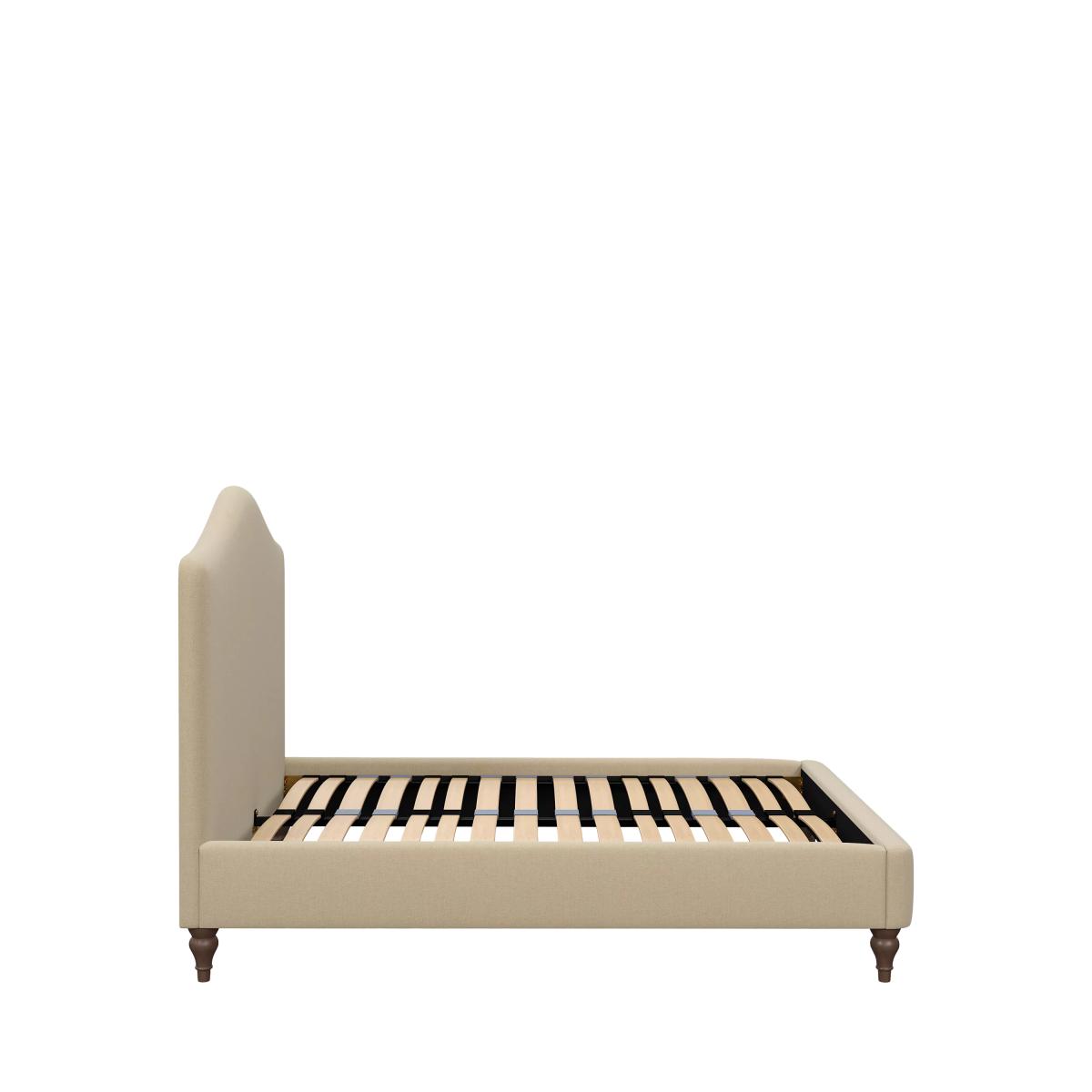 John Lewis Alice Bed Frame, King Size, Soft Weave Beige – image 2
