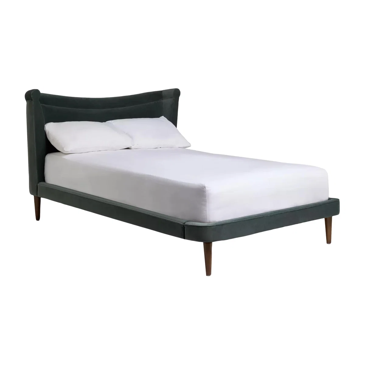 MADE Sawyer Velvet Upholstered Bed Frame, Super King Size, Gunmetal – image 1