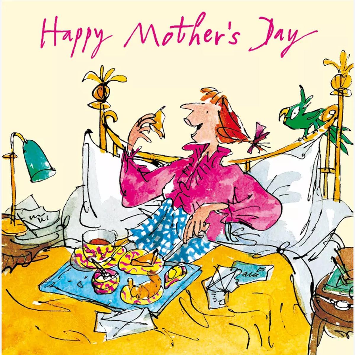 Woodmansterne Breakfast In Bed Mother's Day Card