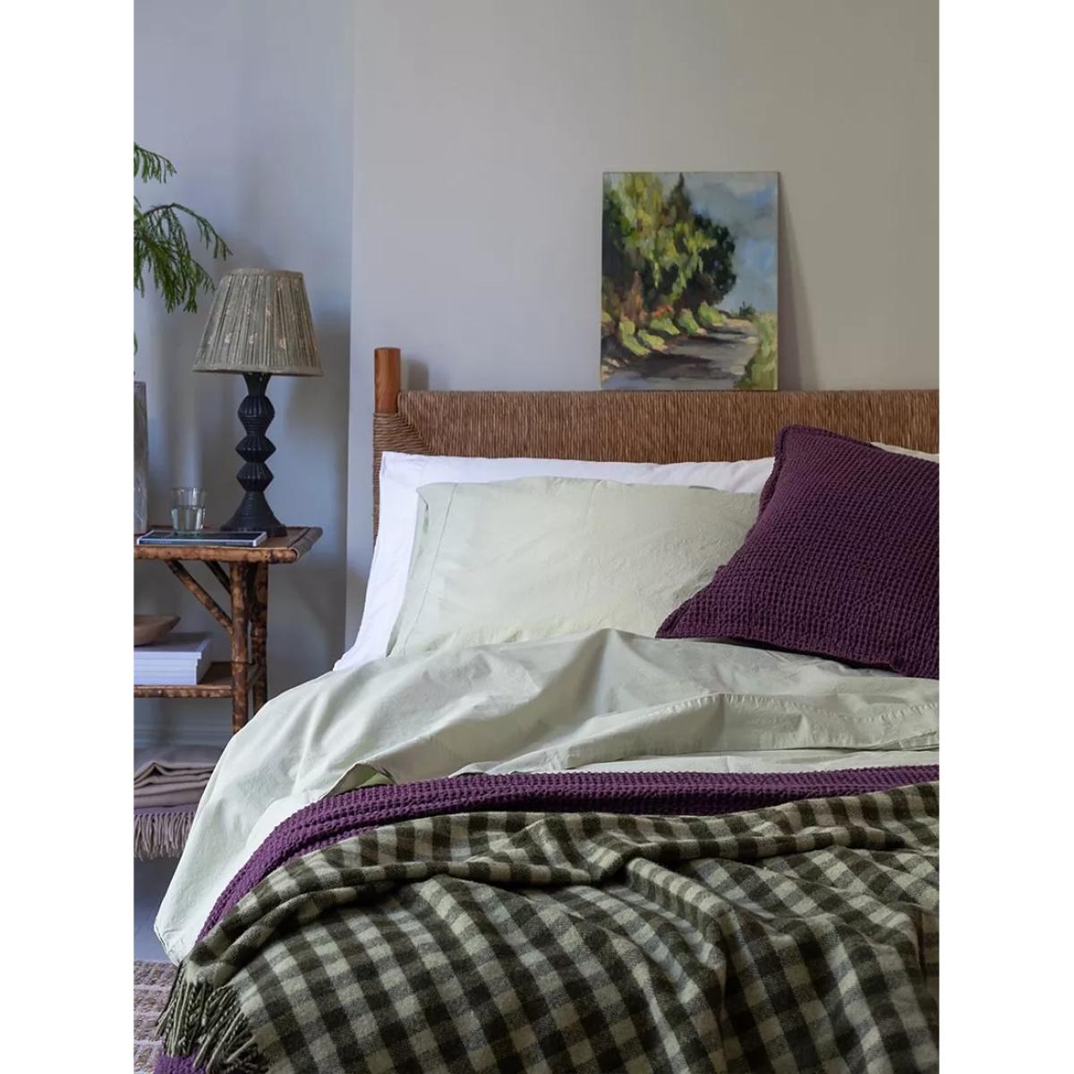 Piglet in Bed Gingham Wool Blanket – image 6