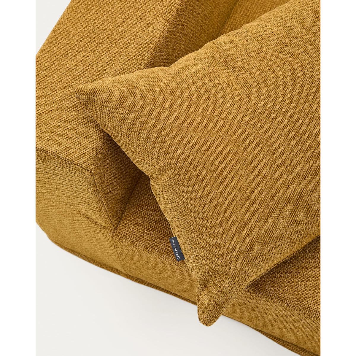 Arty mustard -coloured, convertible pouffe/bed 70 x 89 (200) cm – image 5
