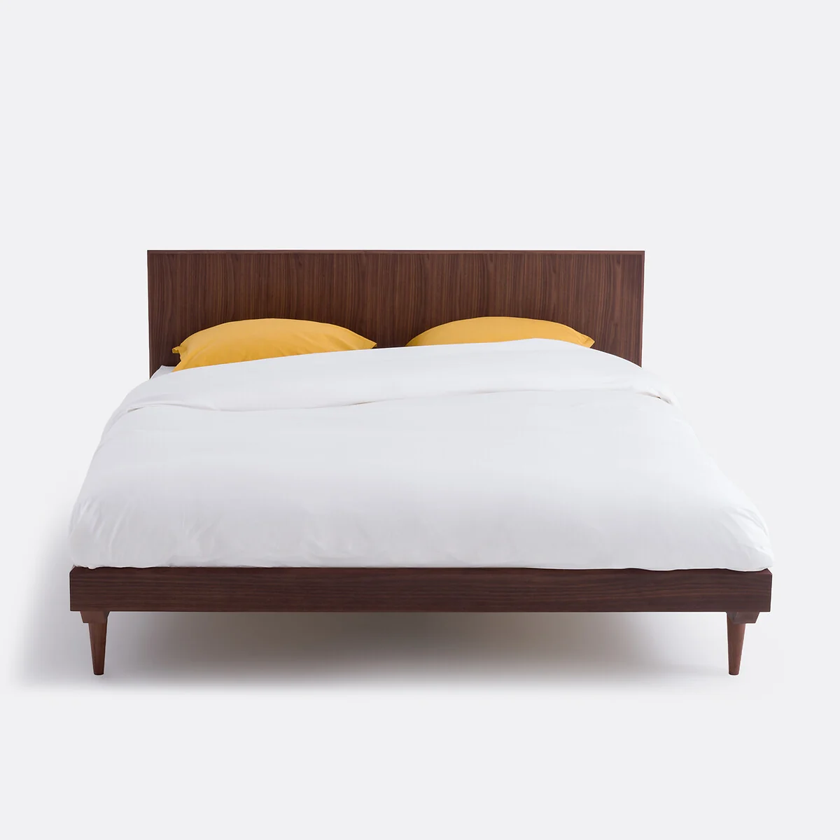 Quilda Walnut/Walnut Veneer Bed + Bed Base – image 3