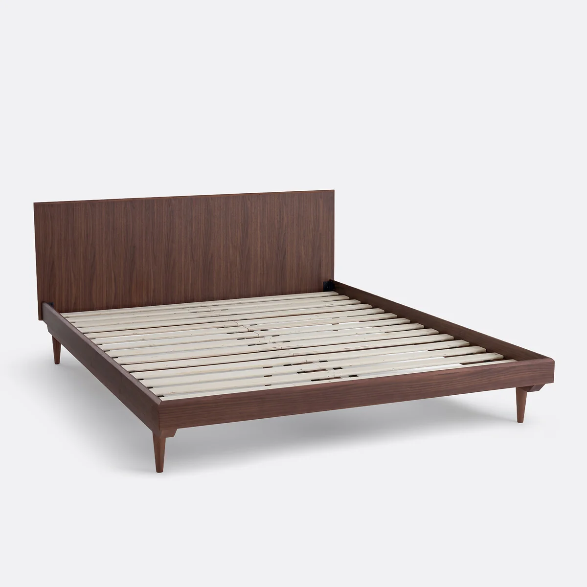 Quilda Walnut/Walnut Veneer Bed + Bed Base – image 4
