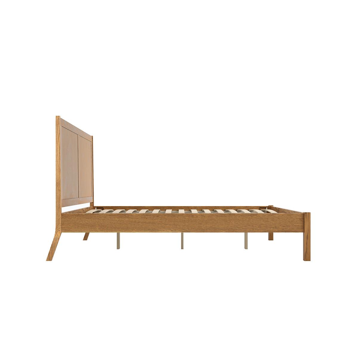 Ayla Rustic Smoked Oak Herringbone Bed – image 5