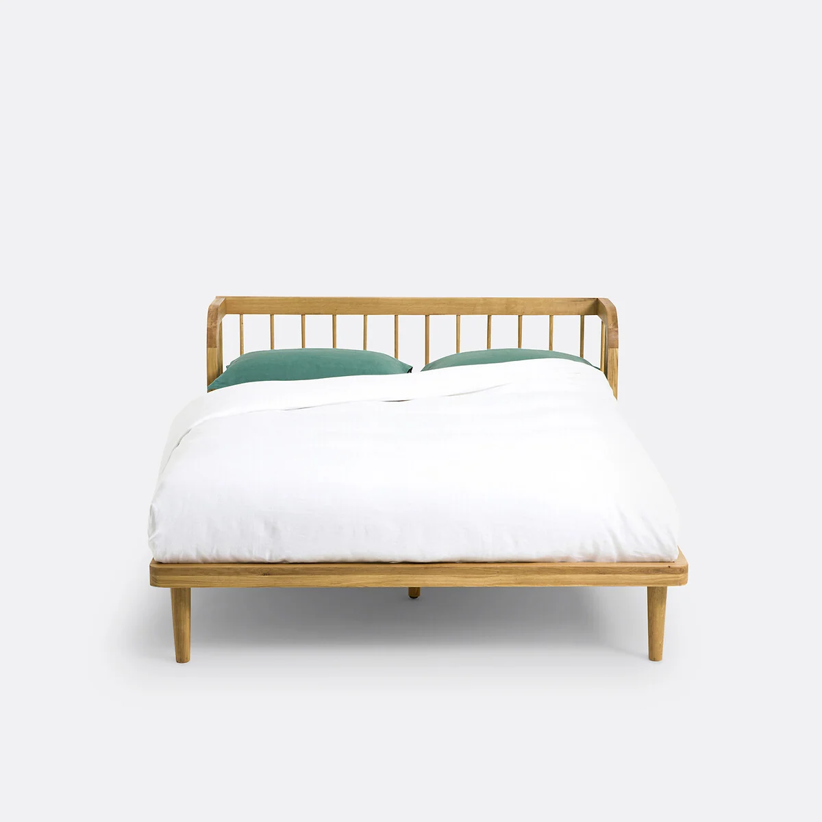 Matea Solid Oak Bed with Bed Base – image 3