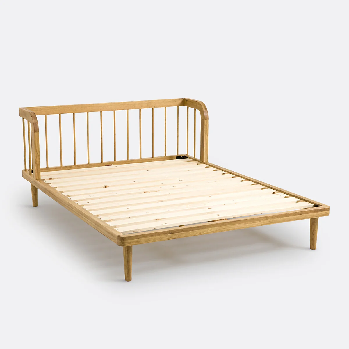 Matea Solid Oak Bed with Bed Base – image 6