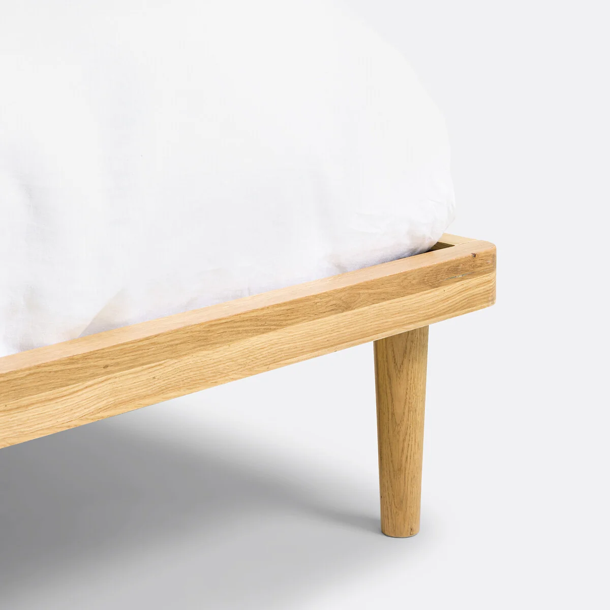 Matea Solid Oak Bed with Bed Base – image 8