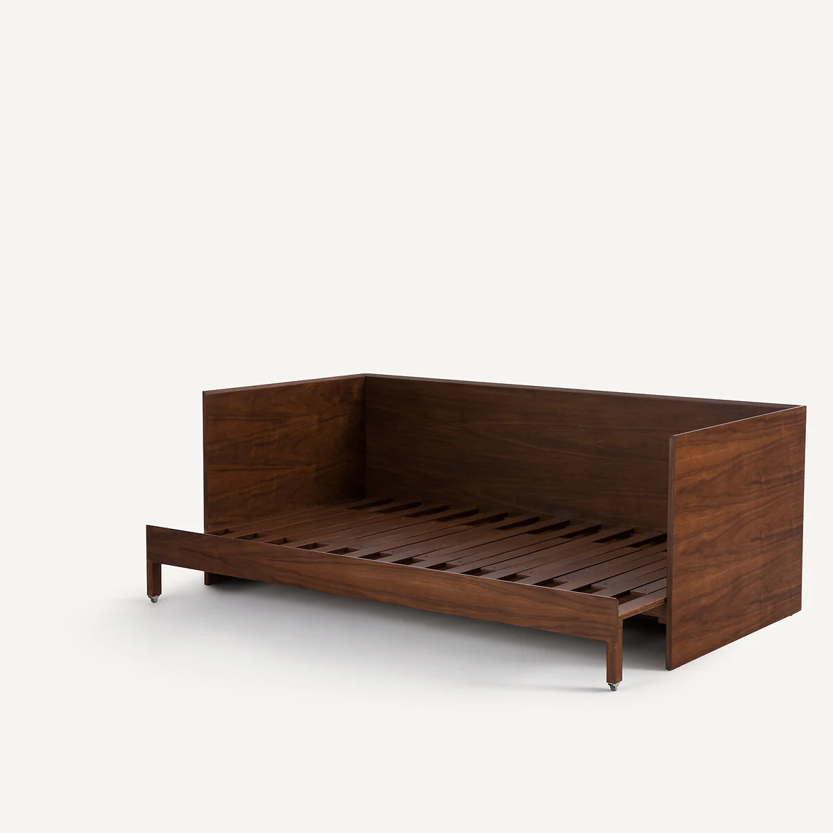 Working Walnut Veneered Pull Out Bed – image 7