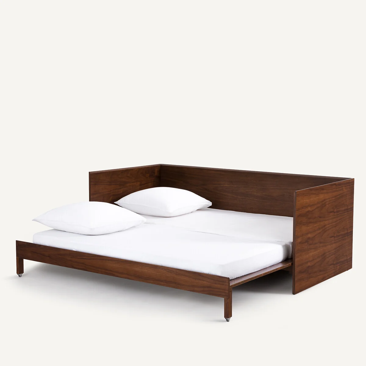 Working Walnut Veneered Pull Out Bed – image 8