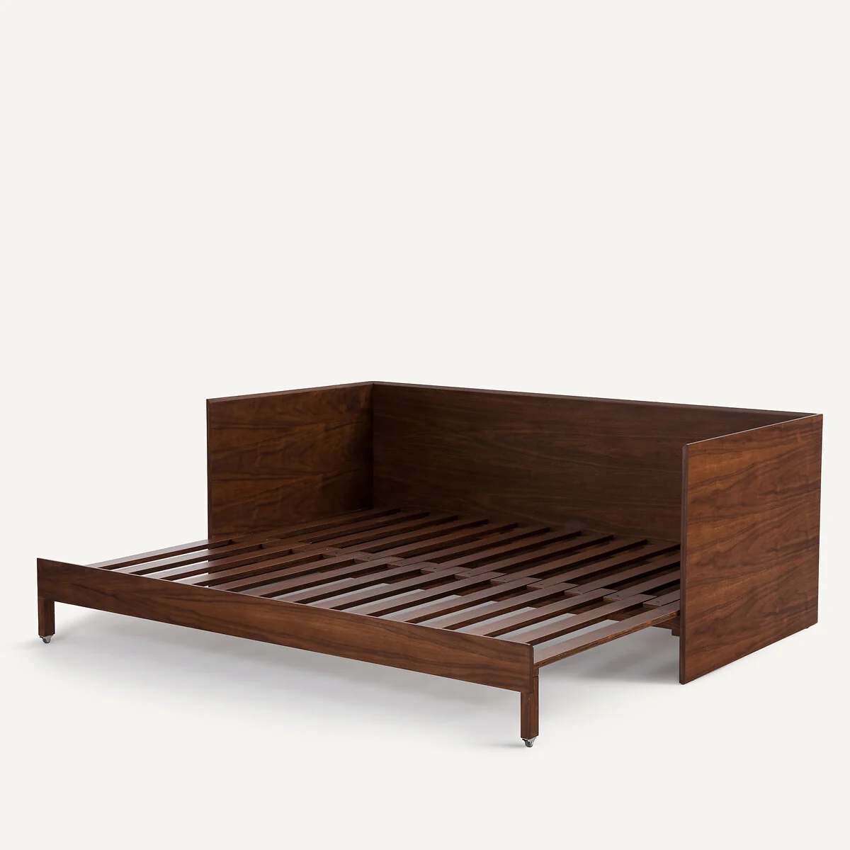 Working Walnut Veneered Pull Out Bed – image 10