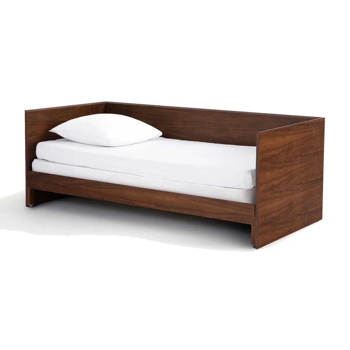 Working Walnut Veneered Pull Out Bed – image 1