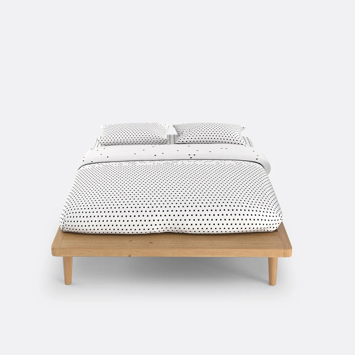 Jimi Solid Pine Platform Bed with Bed Base – image 3