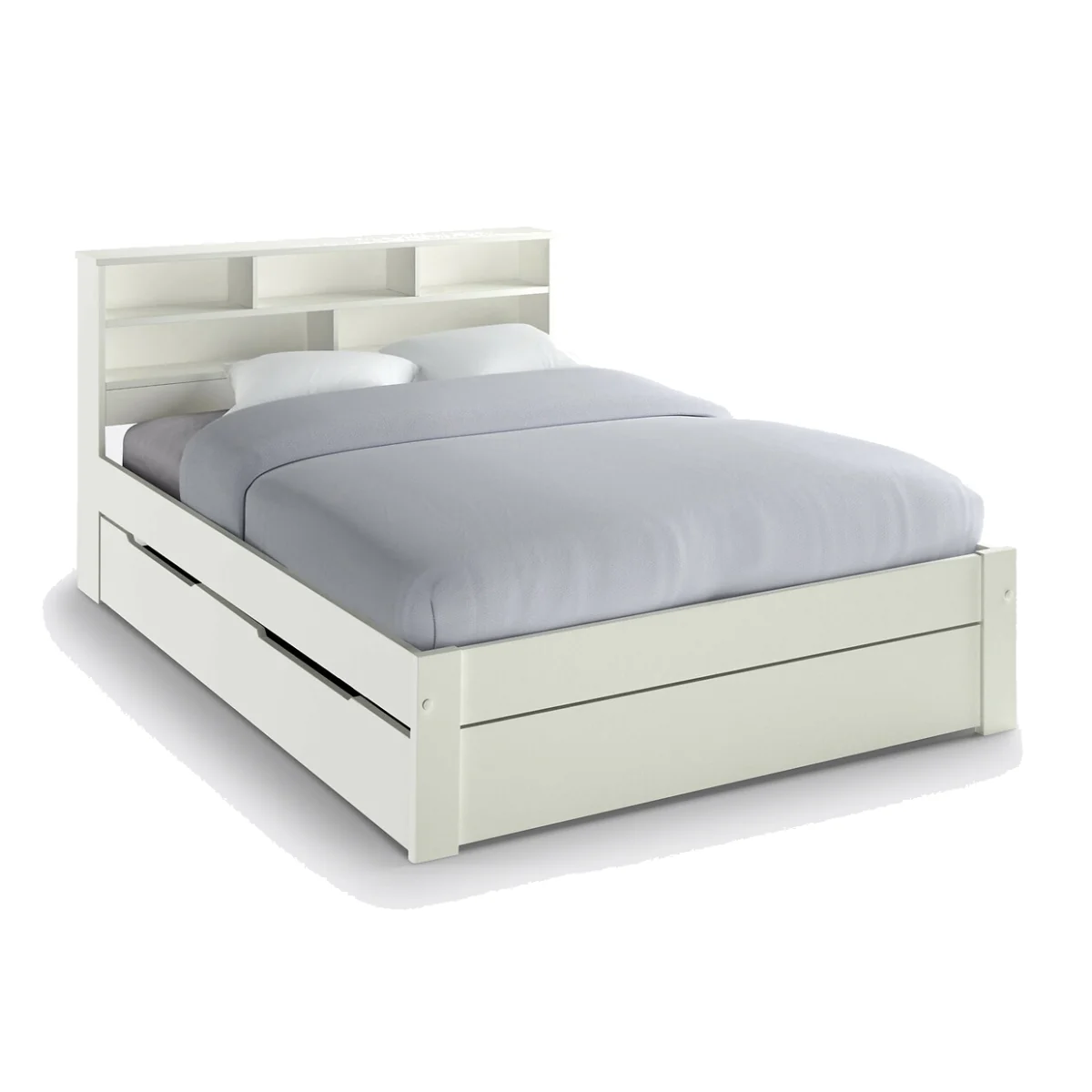 Nikko Bed in Solid Pine and MDF with Bed Base – image 1