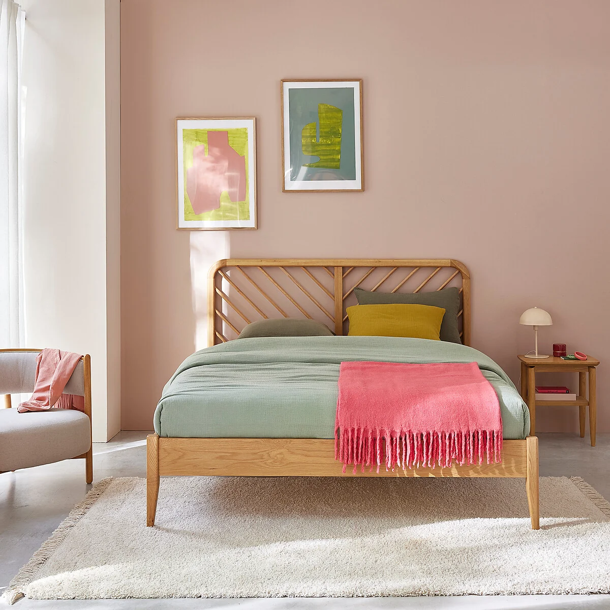 Anda Solid Oak Bed Frame – image 3