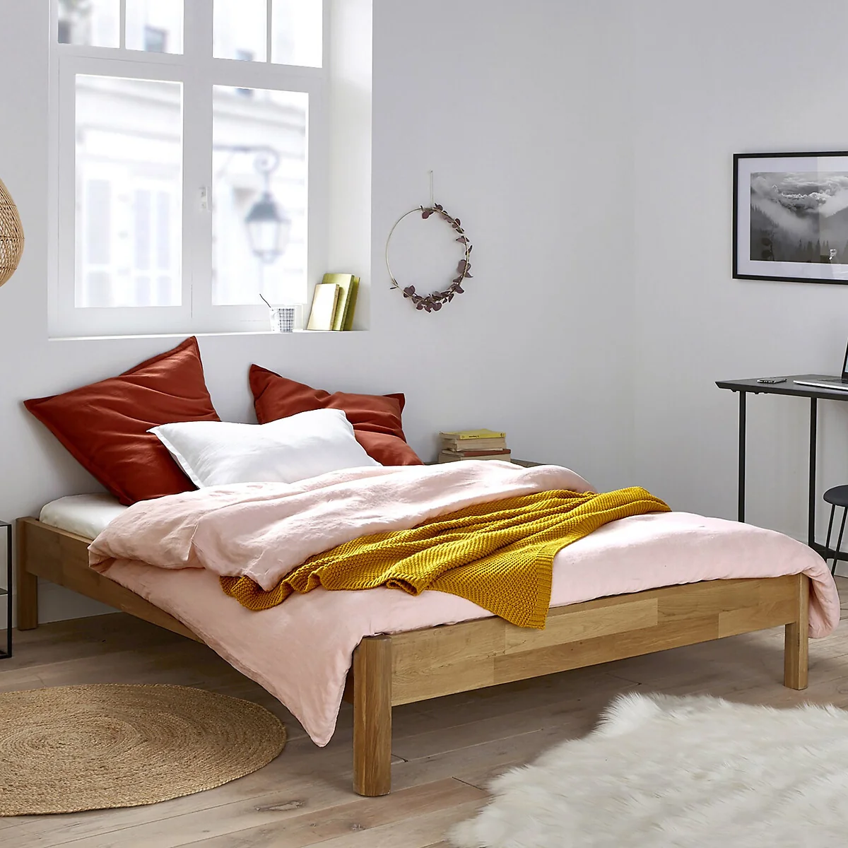 Zulda Solid Oak Bed Frame – image 3