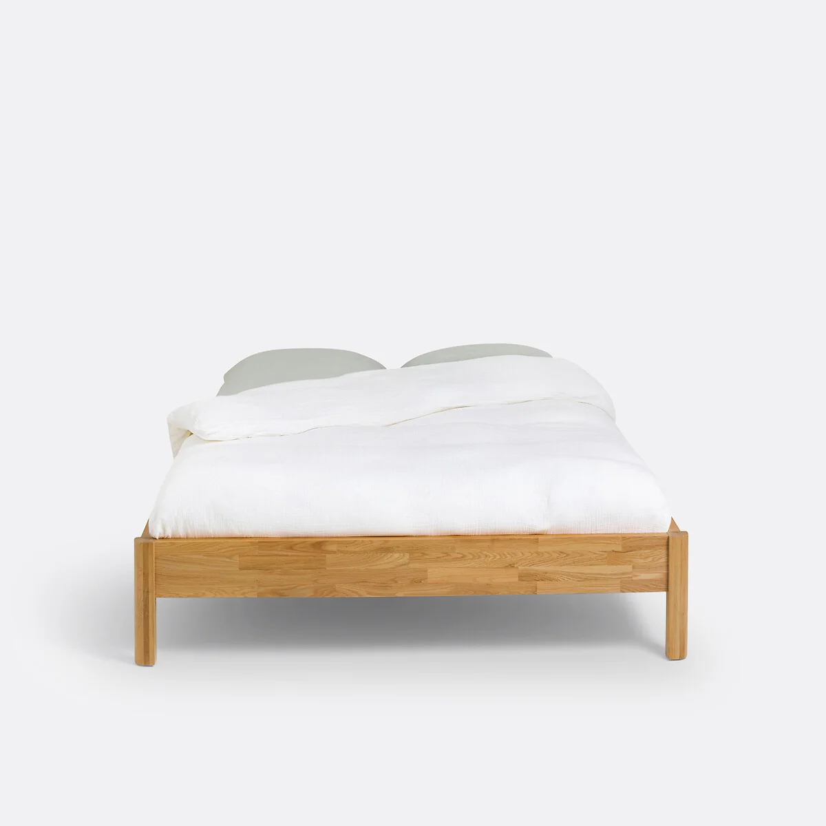 Zulda Solid Oak Bed Frame with Bed Base – image 3