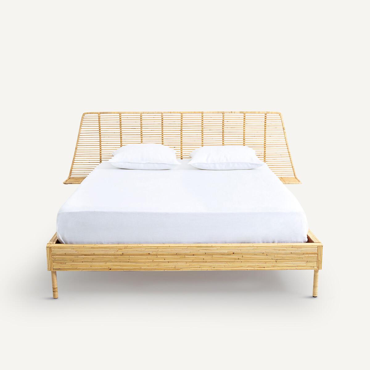 Saghil Rattan Bed & Bedside Table Set – image 3