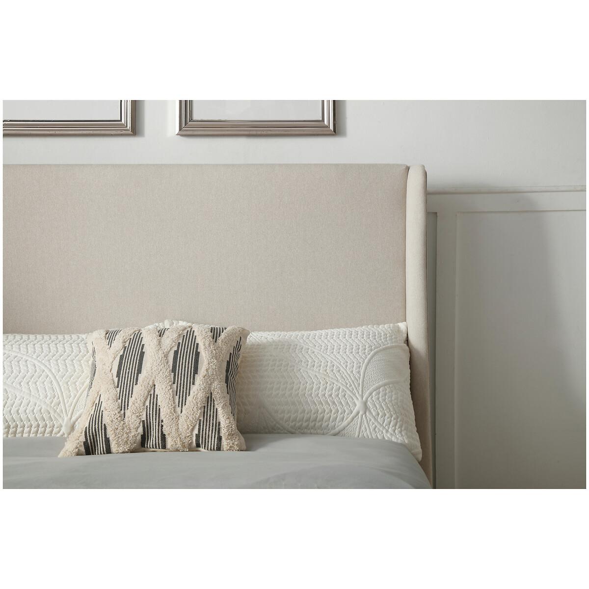 Austin Winged Herringbone Bed with Walnut Legs – image 3