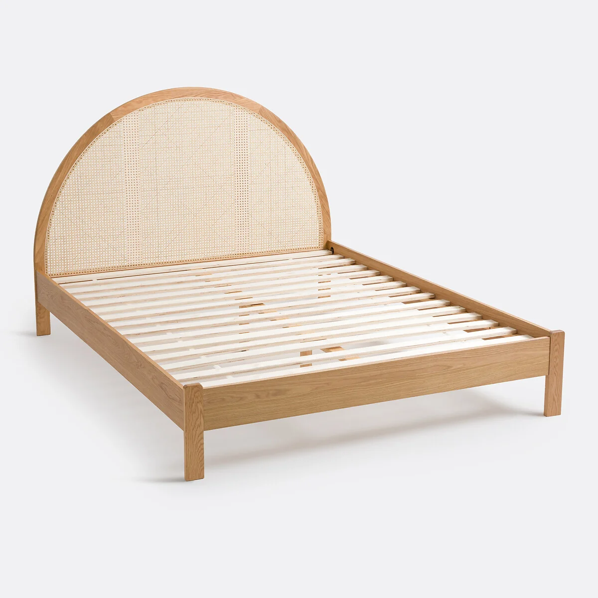 Homi Bed with Bed Base and Canework Headboard – image 4