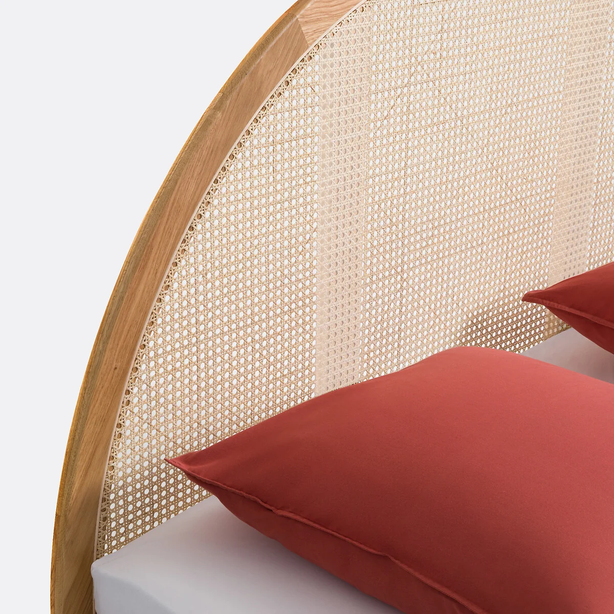 Homi Bed with Bed Base and Canework Headboard – image 6