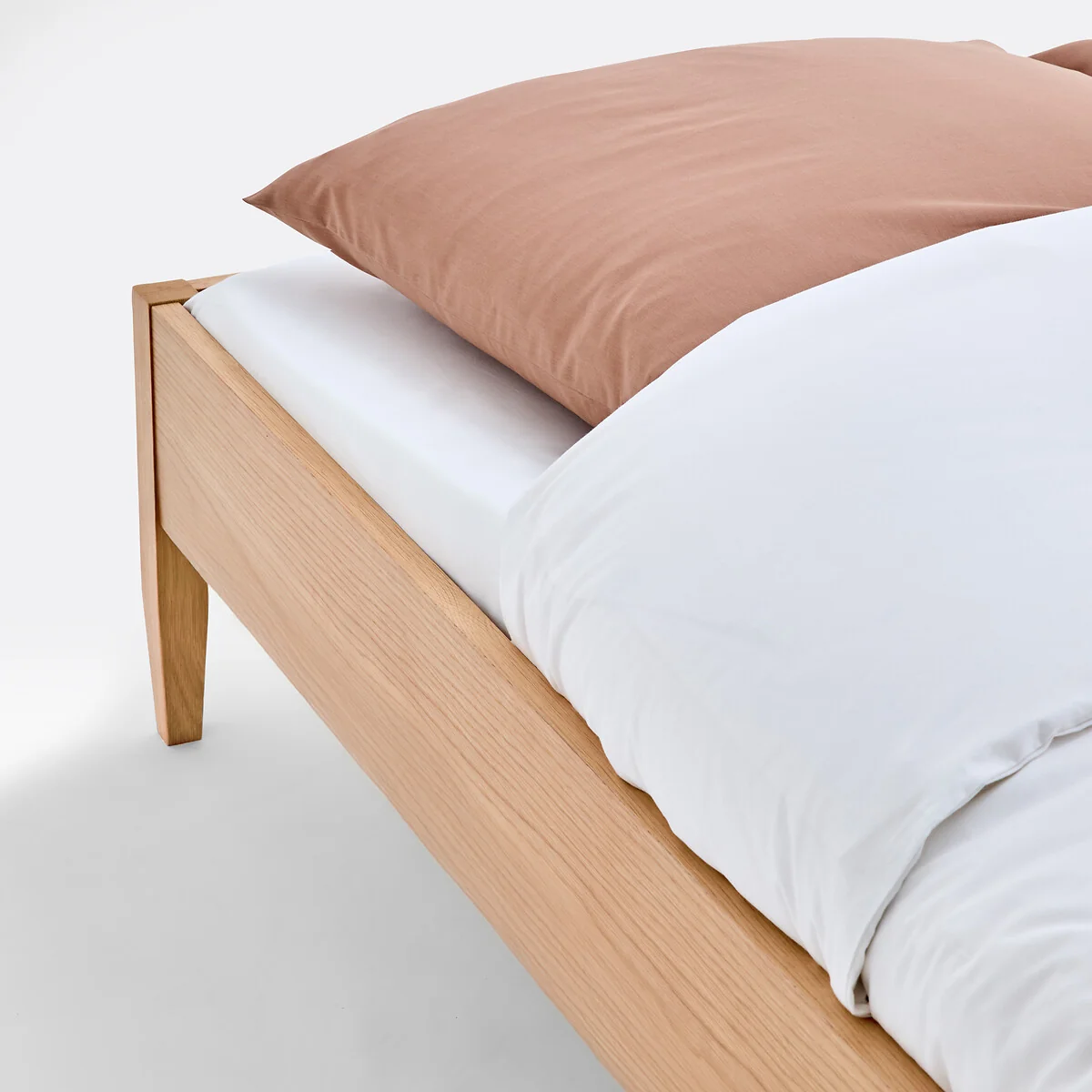 Madara Bed with Bed Base in Solid and Veneered Oak – image 6
