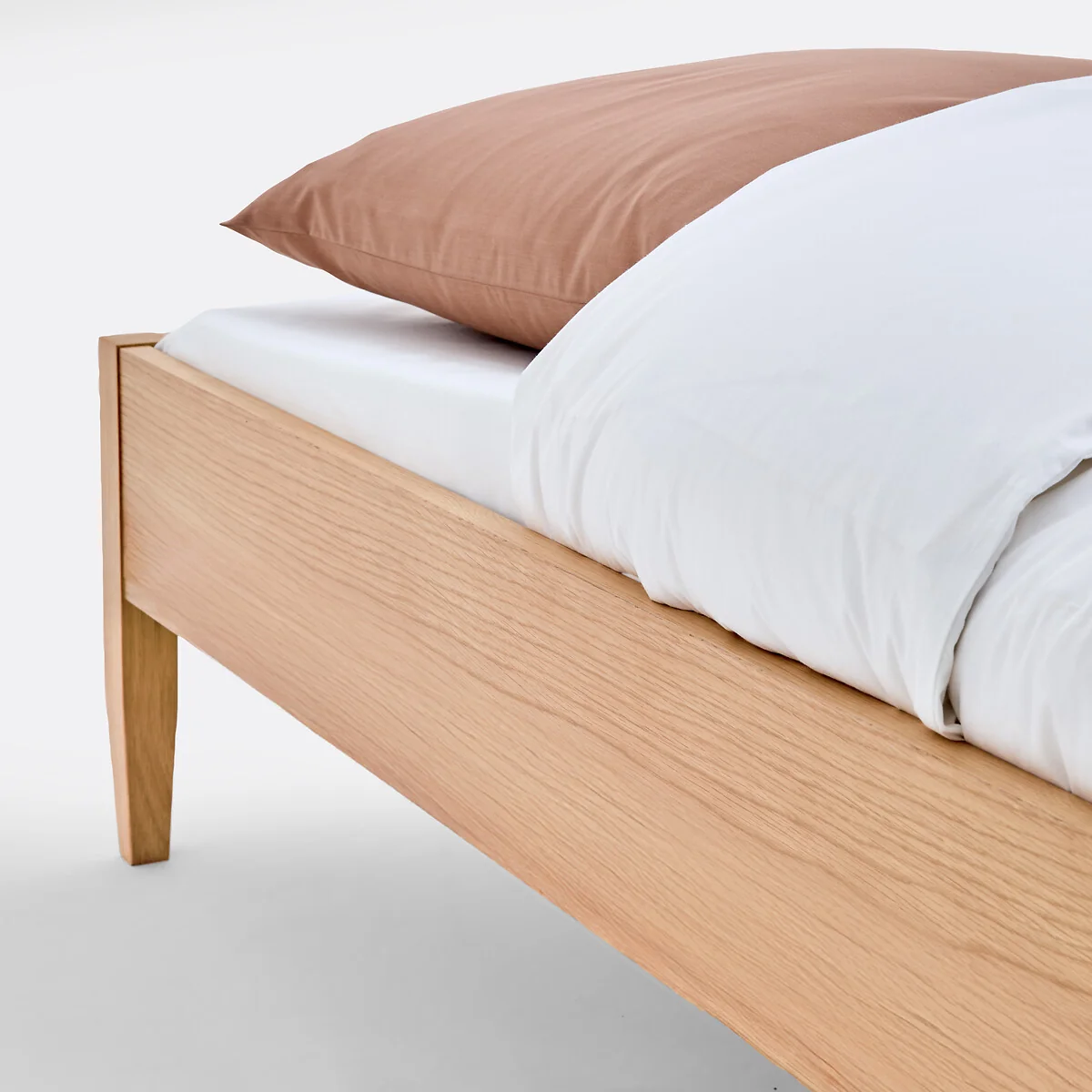 Madara Bed with Bed Base in Solid and Veneered Oak – image 7