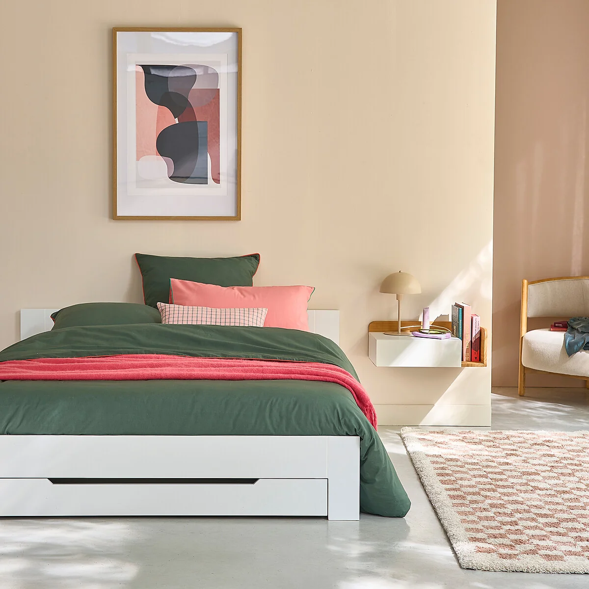 Crawley Bed with Bed Base & Drawer – image 2