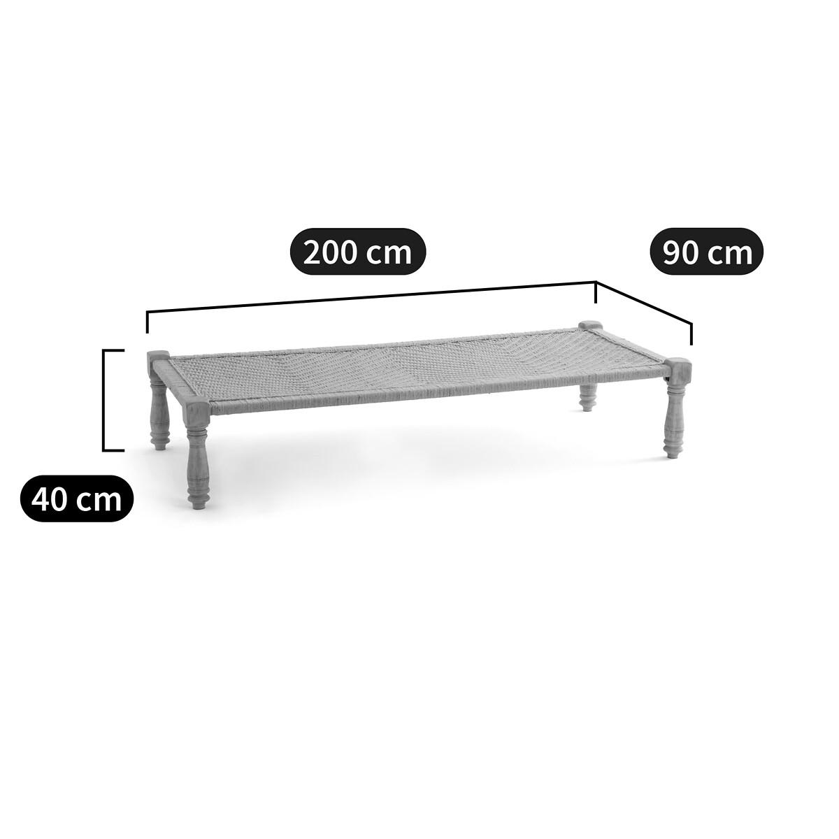 Adas Bench/Indian Bed in Wood and Rope – image 11