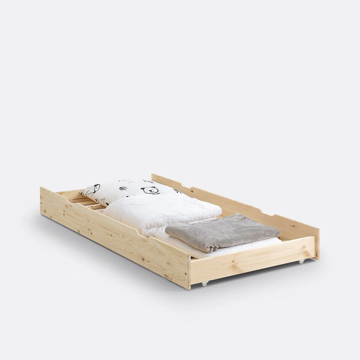 Loan Solid Pine Trundle Bed – image 2
