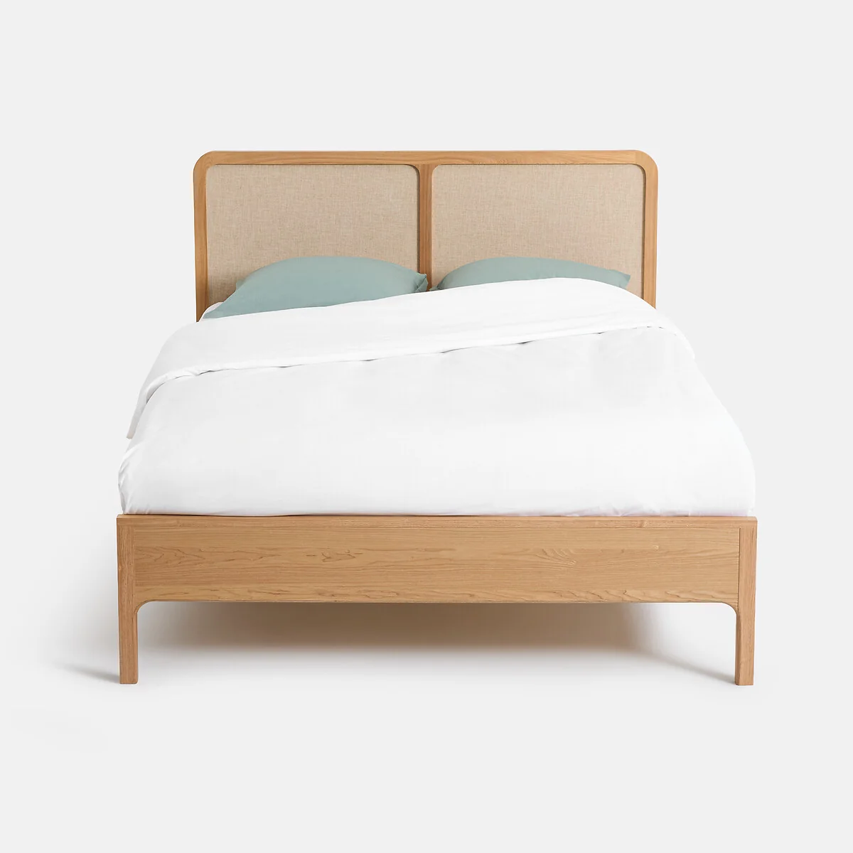 Esmara Ash/Veneer/Linen Bed with Bed Base – image 2