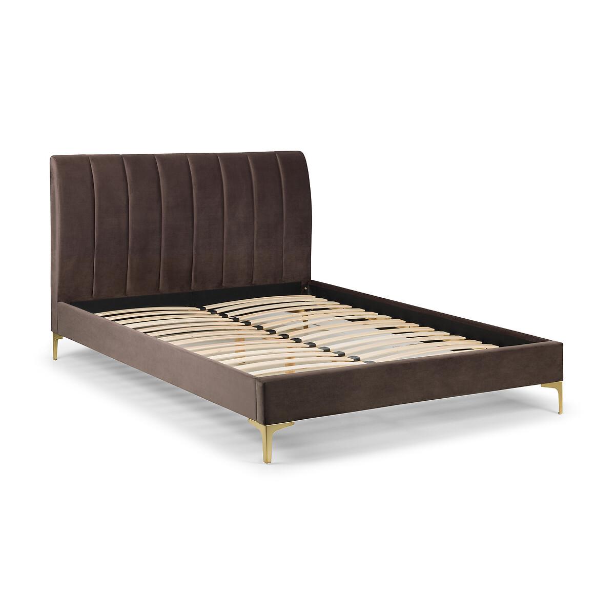 Ottilie Velvet Scalloped Bed with Brushed Gold Legs – image 3