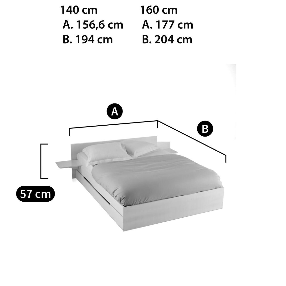 Crawley Bed with Base, Drawer & Shelves – image 5