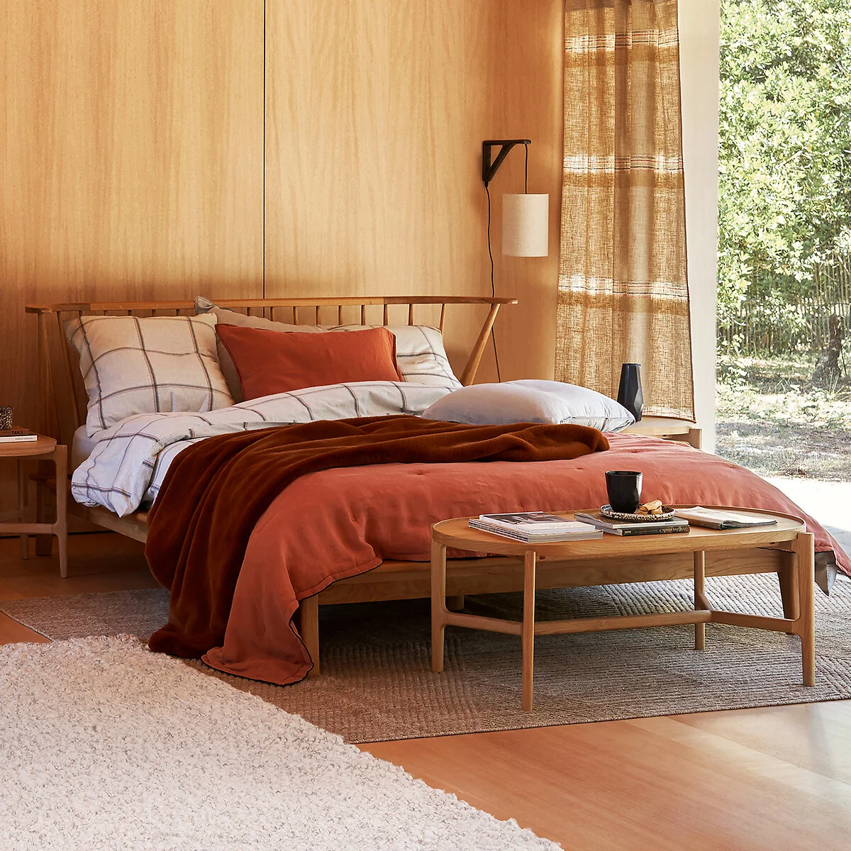 Caspian Bed For 2 in Solid Oak – image 2