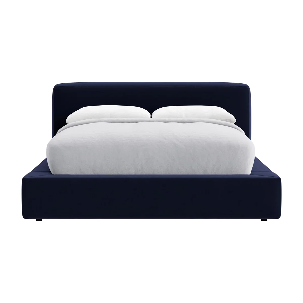 The Bedfather Bed, King (Pen Nib Blue Clever Velvet) – image 1