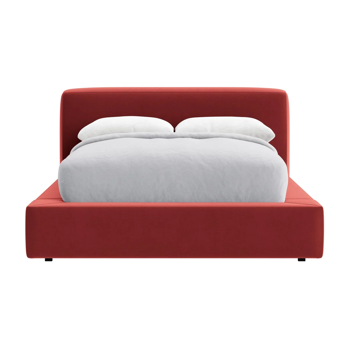 Double The Bedfather Bed in Rocking Horse Clever Velvet – image 1