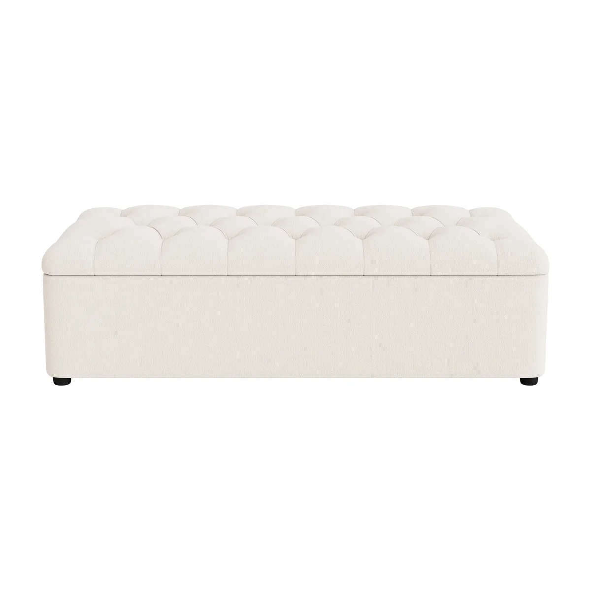 Bed in a Button, Double (Frothy Milk Clever Slubby Cotton) – image 1