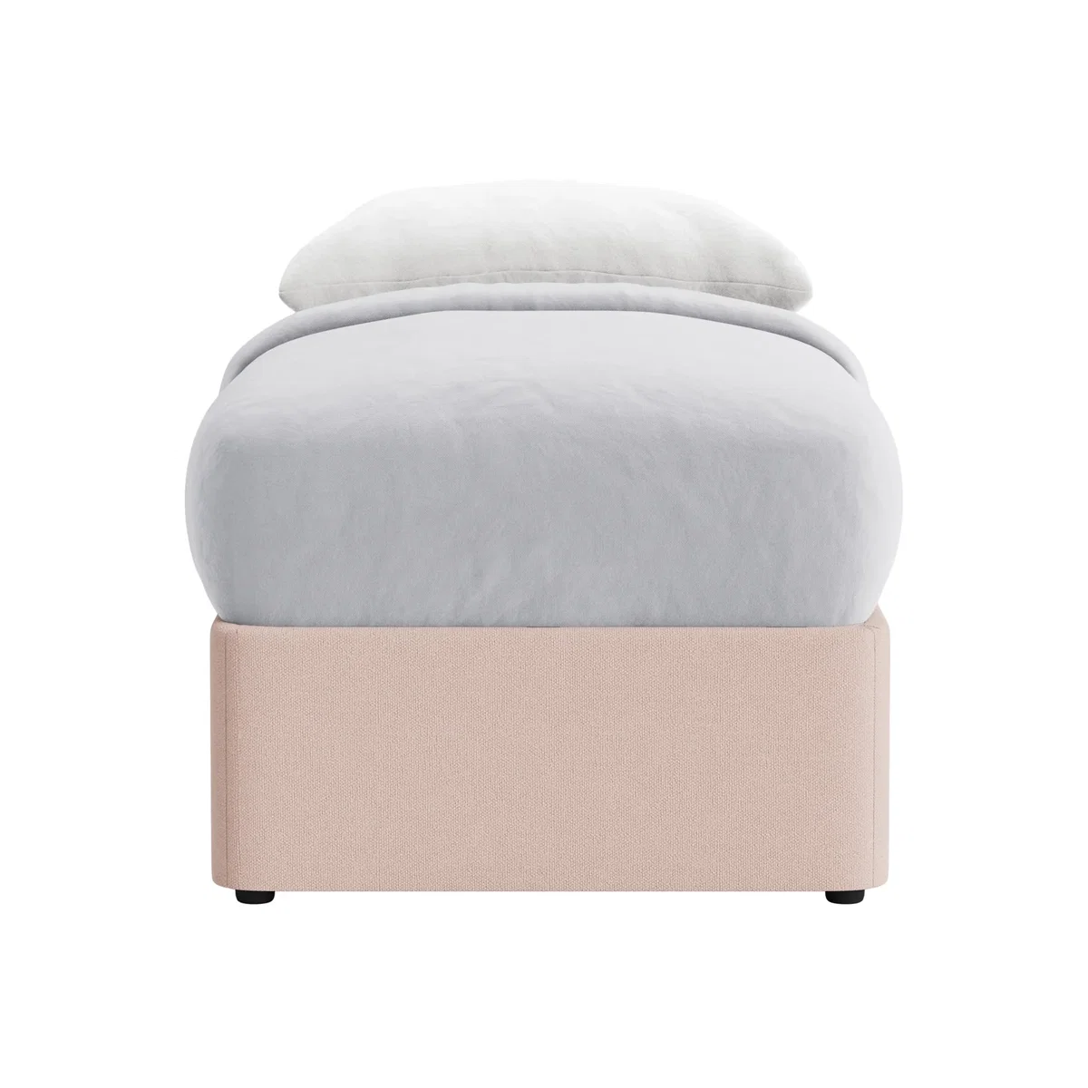 Side Stash 2 Drawer Bed, Single (Strawberry Mousse Clever Slubby Cotton) – image 1