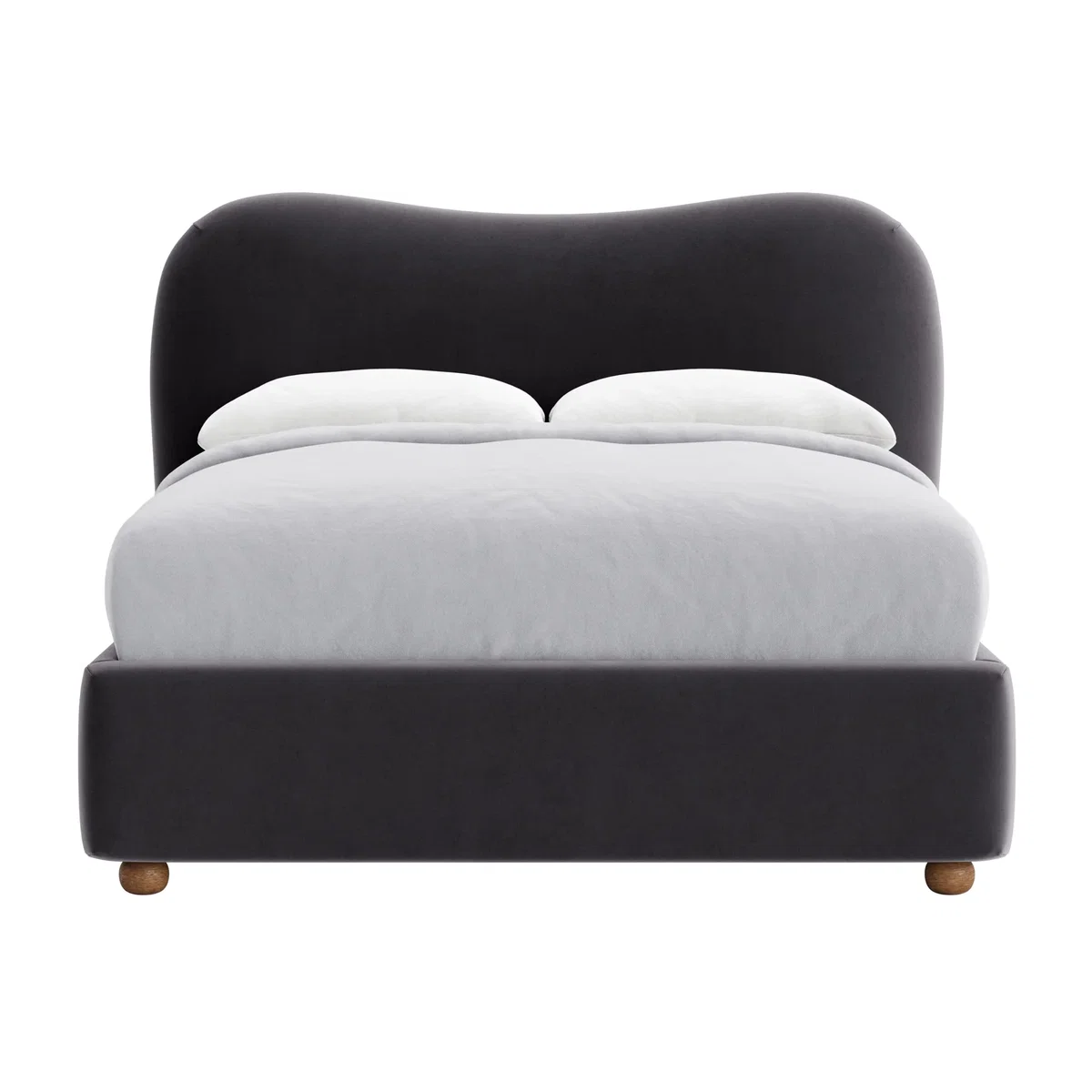 Monroe Bed, Double (Wire Wool Clever Velvet) – image 1