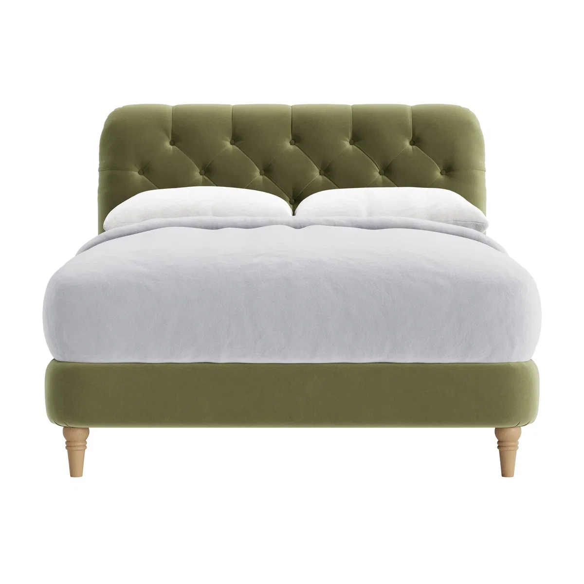 Bedlington Bed, Double (Gardening Glove Green Clever Velvet) – image 1