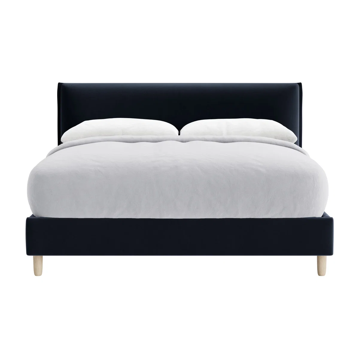 Archy Bed, King (Liquorice Blue Clever Velvet) – image 1