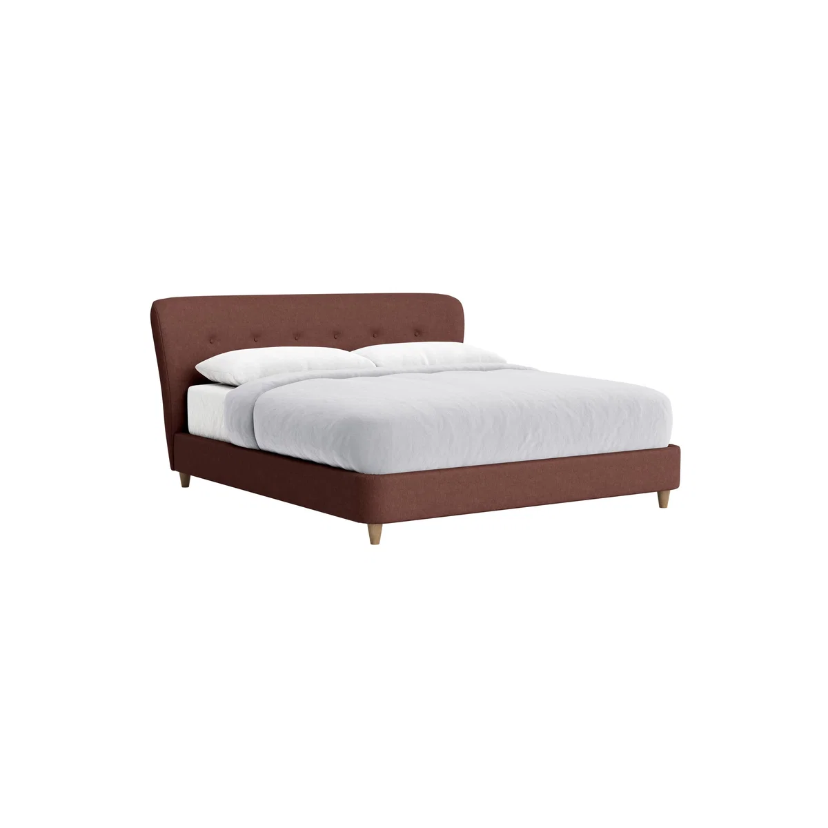 Superking Smoke Bed in Mulberry Wine Clever Linen – image 2