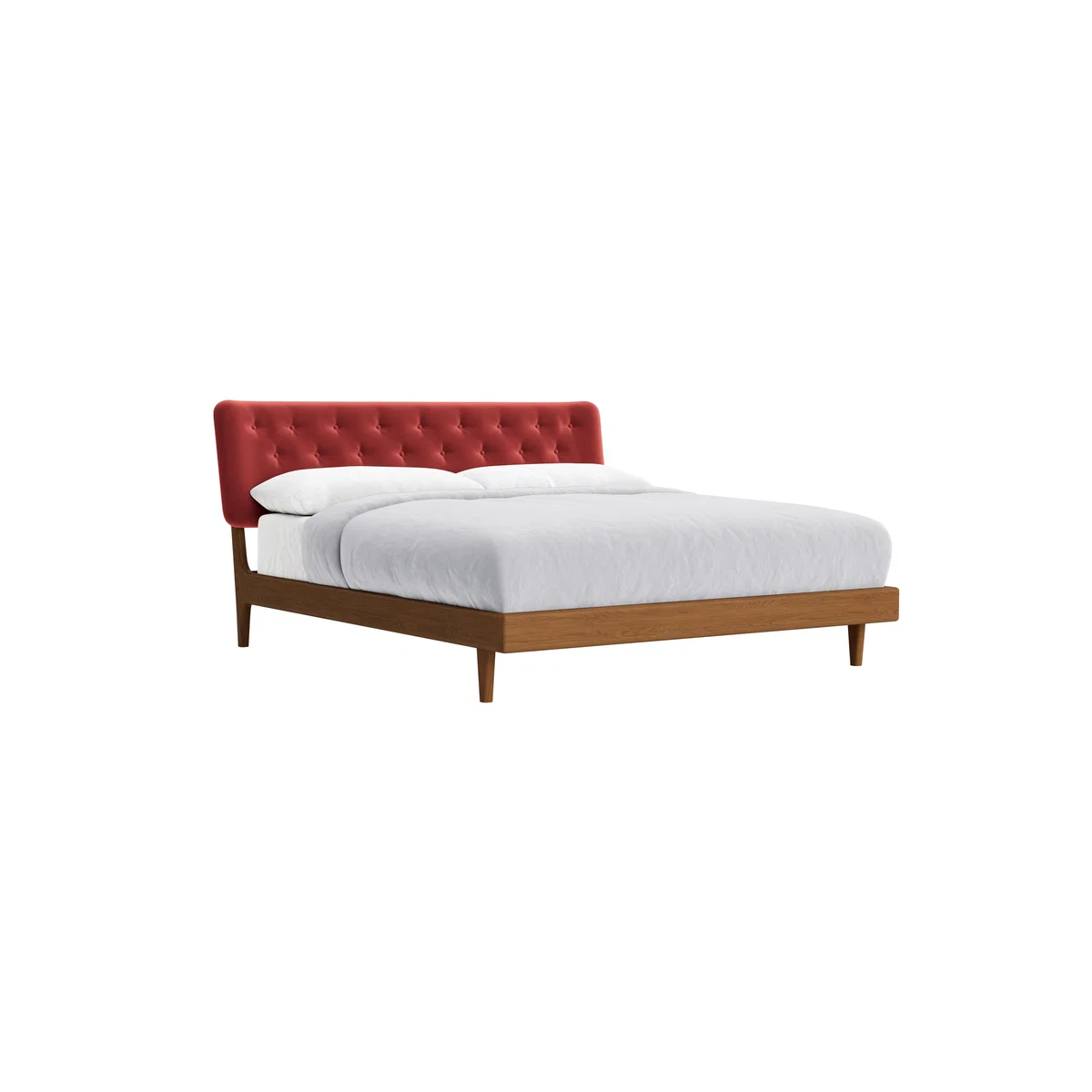 Superking Dr Slow Bed in Warm Ash in Rocking Horse Clever Velvet – image 2