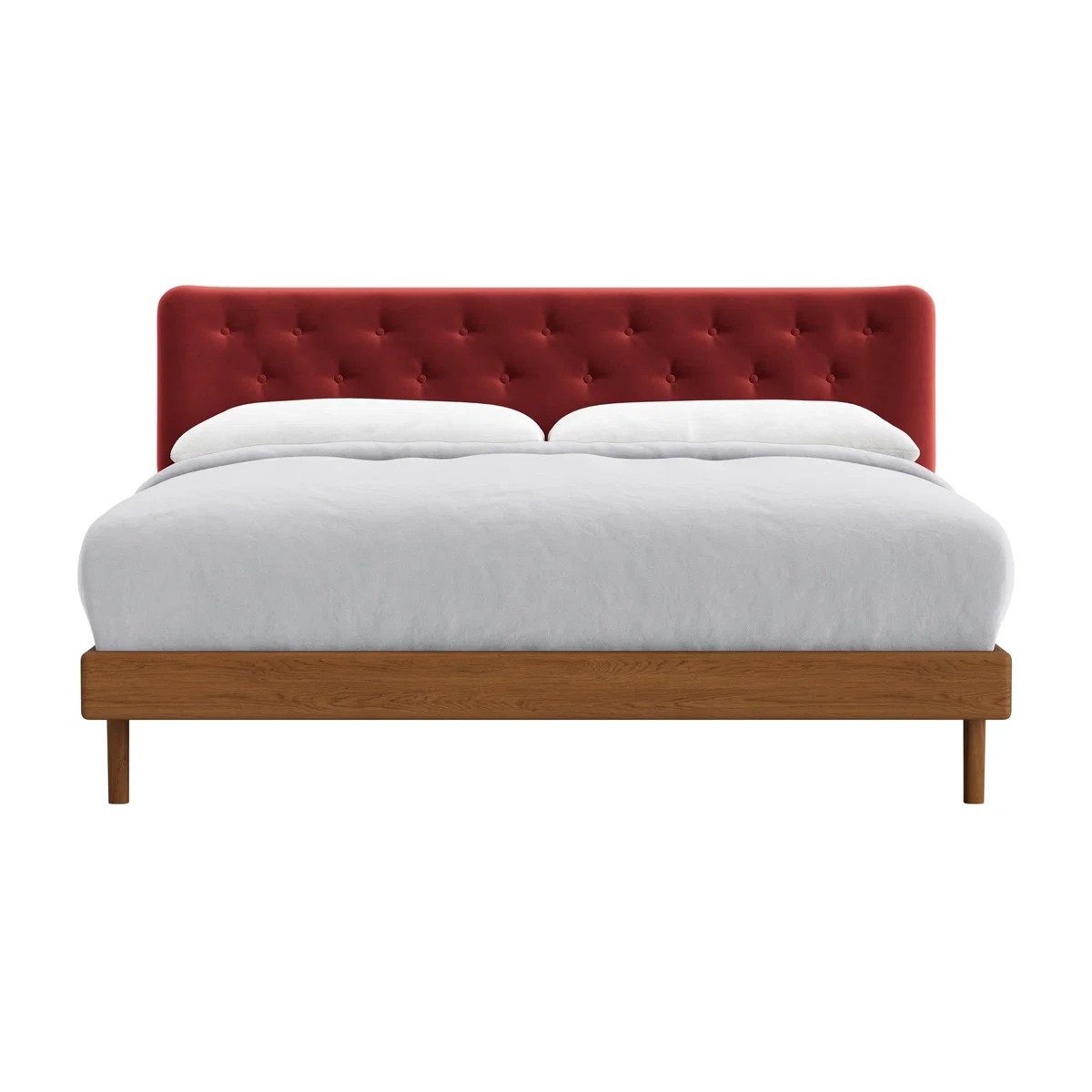Superking Dr Slow Bed in Warm Ash in Rocking Horse Clever Velvet – image 1
