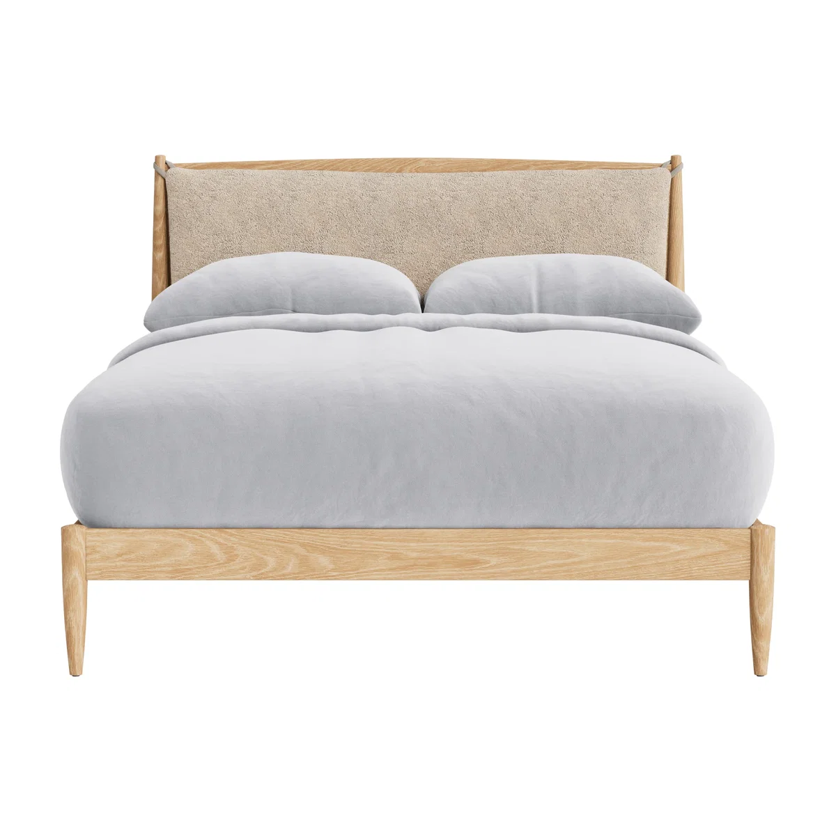 Shearer Bagel Bed, King (White Oak) – image 1